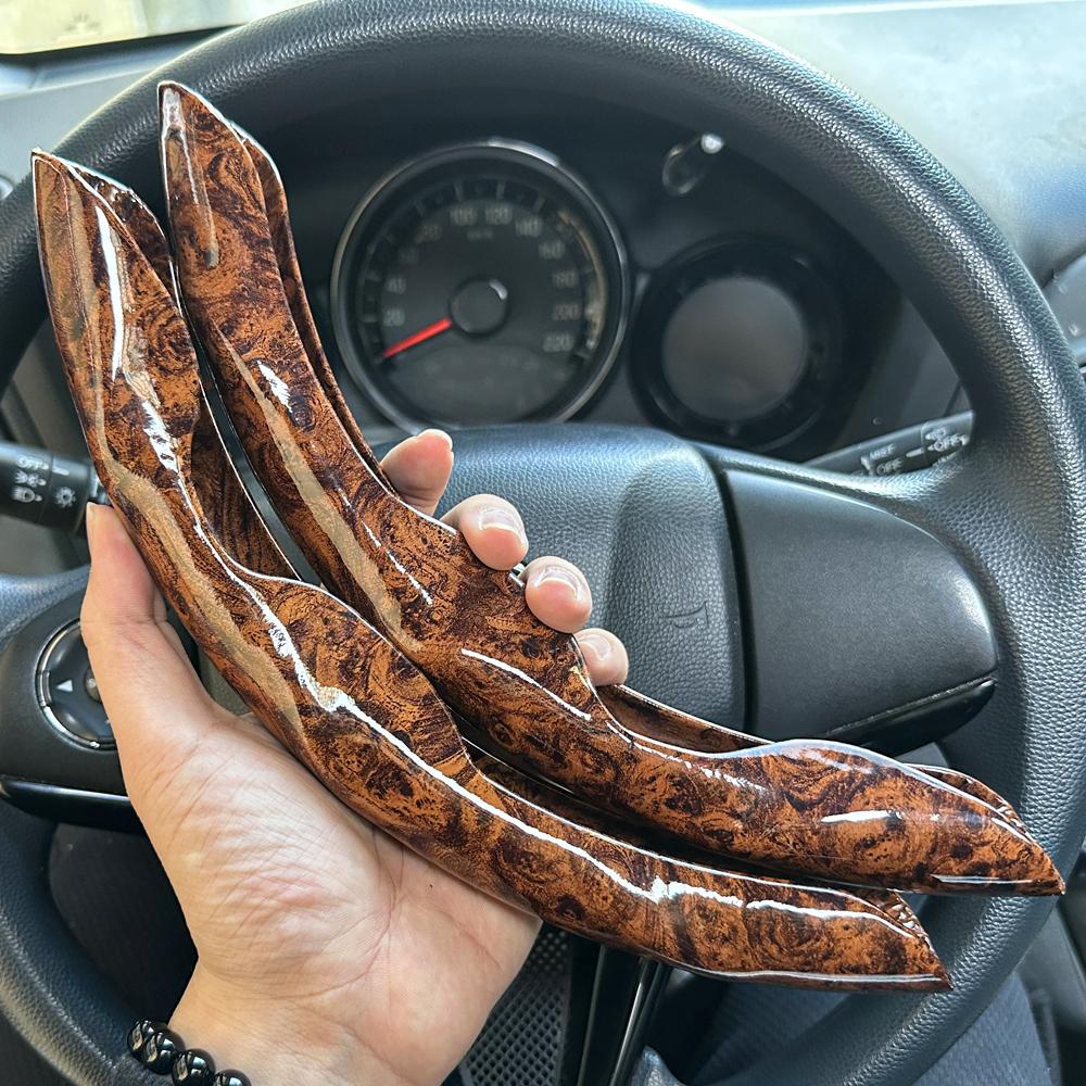 Universelle Auto-Lenkradabdeckung Anti-Rutsch Helles Glanz-Kohlefaser-Textur Lenkrad-Dekorationszubehör 14,5-15 Zoll