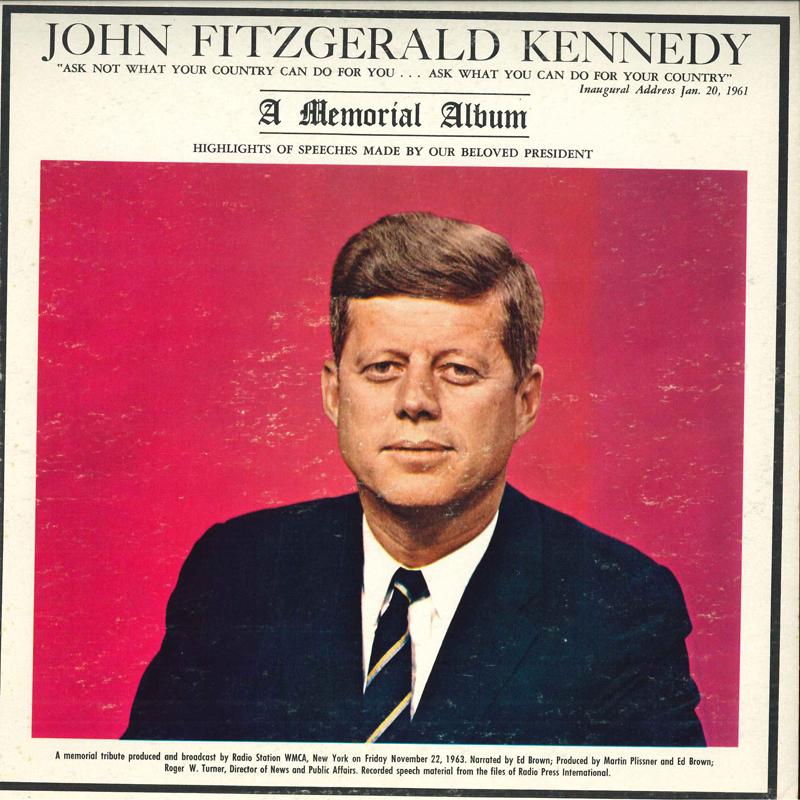 LP Record JOHN FITZGERALD KENNEDY - A Memorial Album 2099 PREMIER 1963 US Pop Used