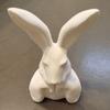 3D Printed Rabbit Figurine Modern Minimalist Easter Rabbit Bust Easter Decorations  Home Decor