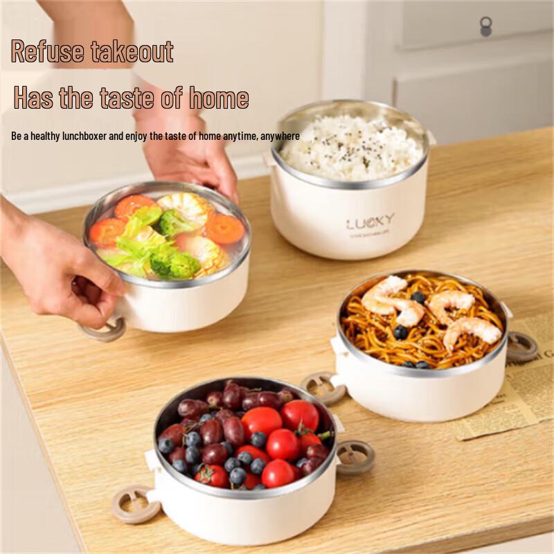 Hebaifu 304 Stainless Steel 4-Layer Insulated Lunch Box