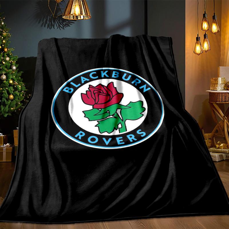 Blackburn Rovers Blanket Outdoor Flannel Blanket for Camping, Hiking, Garden Parties, Picnic Essentials,gift for Family and Friends