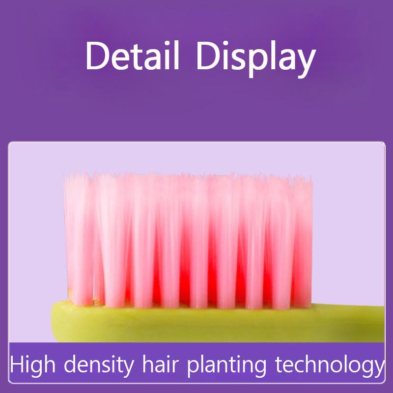 12 Piece Rainbow Adult Toothbrush Set Wide Headed Gingival Protection Soft Bristled Toothbrush with Cover Deep Cleaning Teeth