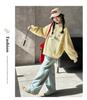 Korean Style Half-Zip Stand Collar Girls' Hoodie - Spring/Autumn Fashion