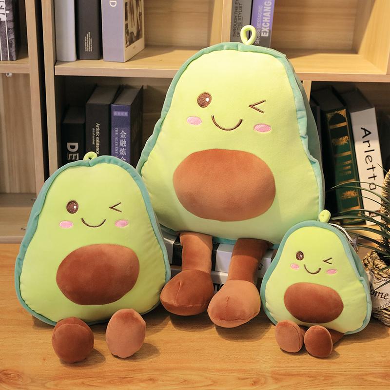 30CM Kawaii Cartoon Simulation Anime Avocado Stofftier Plüschtier Kinder Avocado Handgemachte Puppe Festival Geschenk