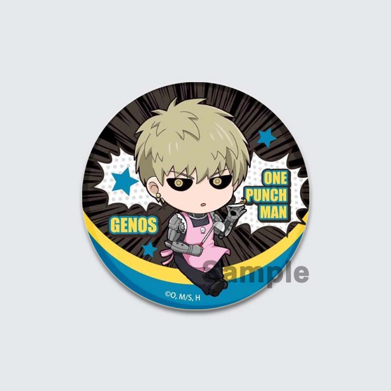 32/44/58mm Saitama Broche de Figura de Desenho Animado Redondo One Punch Man Anime Pins Cosplay Emblema Ornamento de Peito Bolsa Roupas Jóias Acessórios Presentes