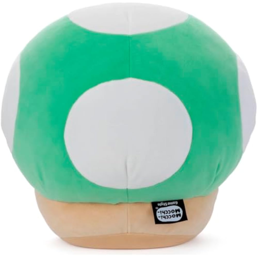 Takara Tomy Arts (TAKARATOMY A.R.T.S) Super Mario Mocchi-GameStyle 1up mushroom plush toy height ...