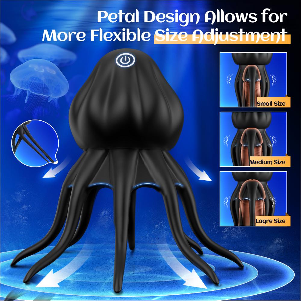 Penisvibrator Sexspielzeug für Männer 360° Trainingsmanschette Rutschfester Griff Stroker zur Penis-, Klitoris- und Brustwarzenstimulation Männer Frauen Paare