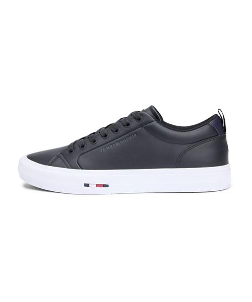 Tommy Hilfiger Harlem Street Leather Sneakers - Black (T52G0Ars110Mt1Bds) (T52G0Ars110Mt1Bds)
