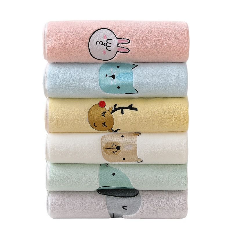 Children's Bath Towels, Baby Bath Towels Children's Blankets Coral Fleece Towels Baby Blankets