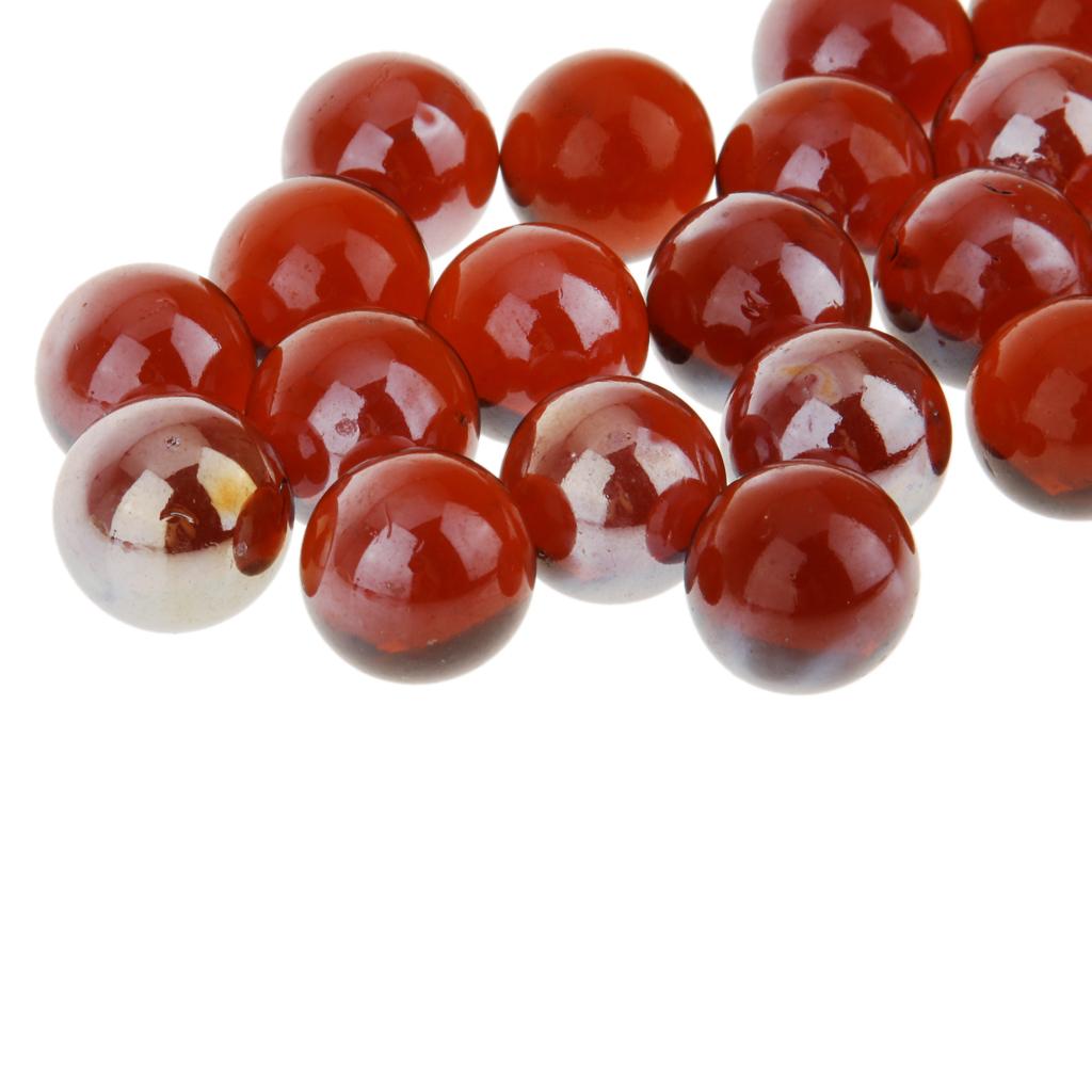 16mm Assorted Glass Marbles Balls Traditional Game Play Children Toy Pack Of 20