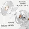 Rechargeable Mini Desk Fan with Clip - Portable, Strong Wind, Ideal for Office, Dorm, Bedside & Camping.