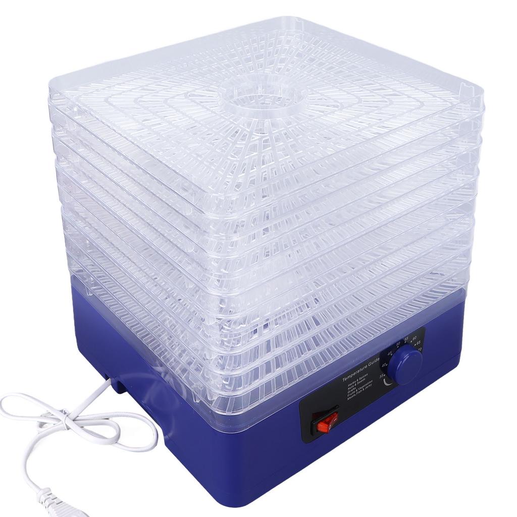 Food Dehydrator Machine High Heat Circulation Fruit Dryer 8 Trays for Kitchen 350WEU Plug 220V