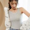 Women's Summer and Spring Sleeveless Thin Suspender Vest with Bottom Inside and Anti Tarnish Outside