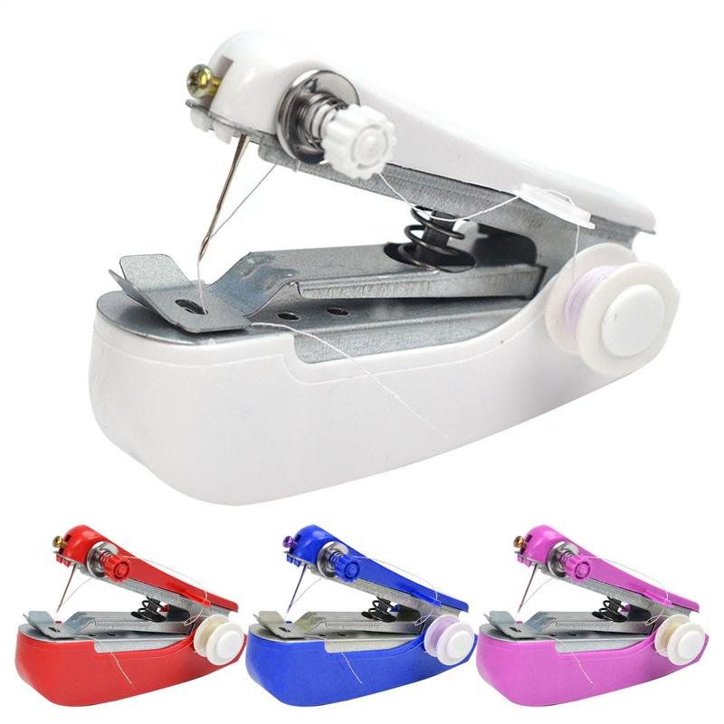 Portable Sewing Machine Manual Mini Portable Household Sewer Machine Lightweight Construction Needlework Tool for Business Trip