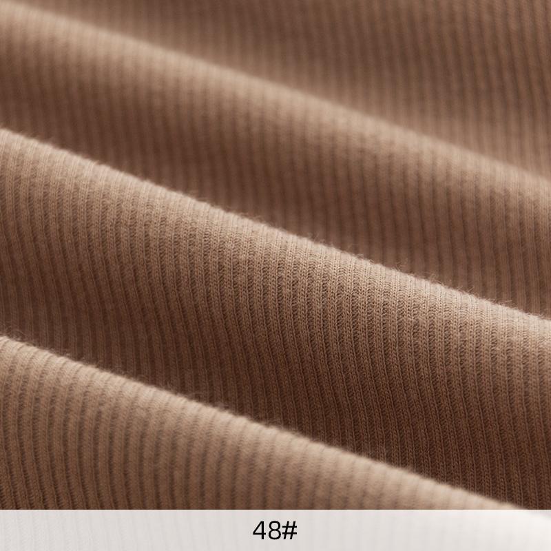 135x45CM Pure Cotton Rowan Fabric 2 * 2 Rib Knit Fabric For T-shirts, Dress Fabrics, DIY Sewing Cloth A0275