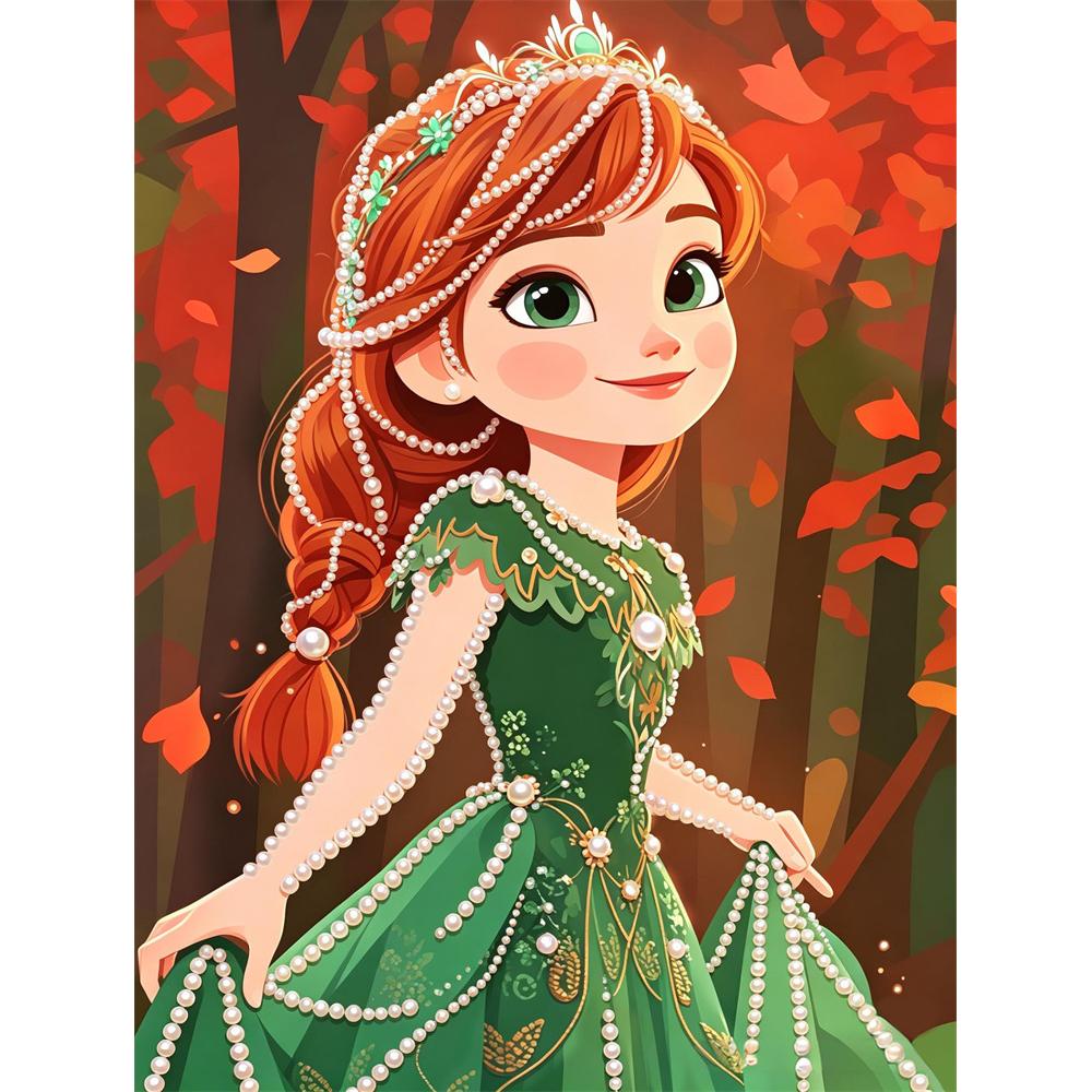 

Disney DIY Pearl Art Painting Frozen Anna Home Wall Decoration Pearl Gemstone Painting Pictures Crafts Home Decoration 30x40