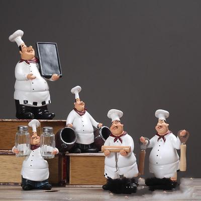 American Country Resin Creative Kitchen Restaurant Cake Shop Decoration Chef Character Craft Gift