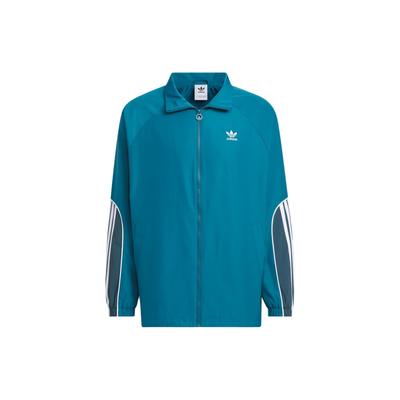 Originals 3-Stripes Coach Jacket Loose Weave Sport Men Outerwear Pine-Green JE3492