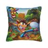 Crash Bandicoot Mask Icon Pillow Case  Fashion Pillow Cover Square Pillowcases For Living Room Bed Chair