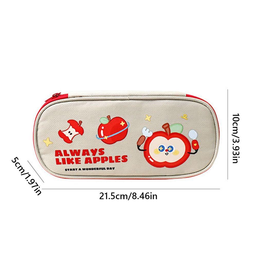 New Canvas Pen Bag Large Capacity Large Opening Design Pencil Case Stationery Bag Back to School
