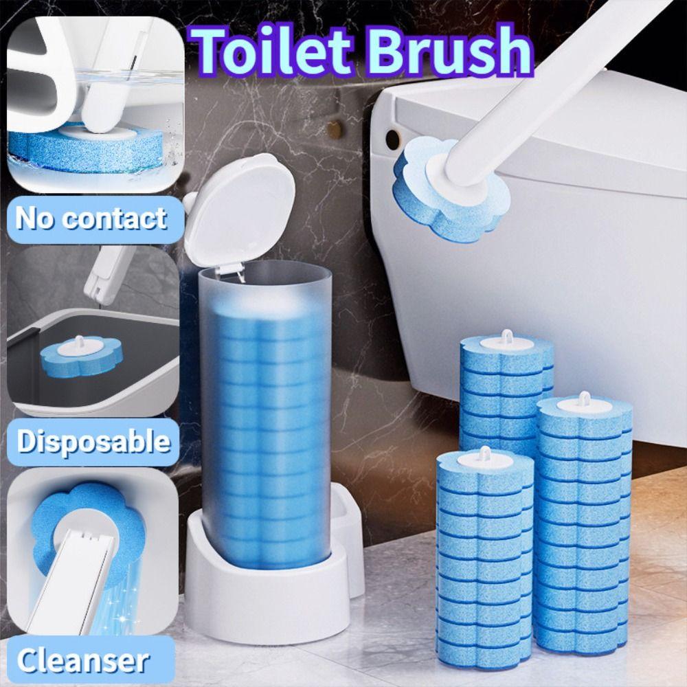 6Pcs Dissolving Disposable Toilet Brush Home Bathroom Cleaning Accessories