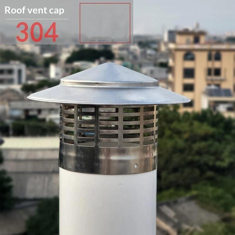 75-200mm Stal Nierdzewna Nasada Komina System Wentylacji Ściany Zewnętrznej Kratka Powietrza Rura Deszczowa Nasadka Kominowa Dachowa