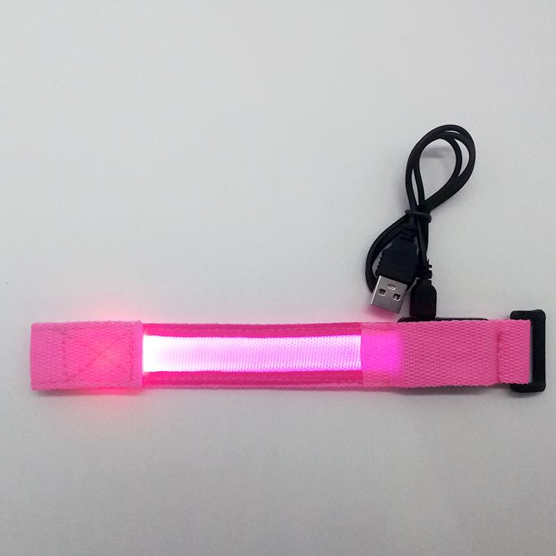 LED Luminous Bracelet: Flashing Wristband for Outdoor Night Running & Cycling with Company Logo Support