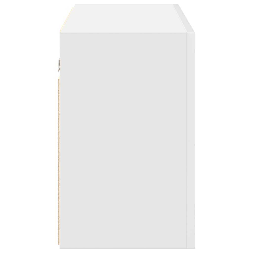 Biała szafka ścienna do łazienki 100 x 25 x 40 cm Płyta wiórowa