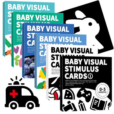 Baby Montessori Visual Stimulation Flash Cards High Contrast Cognition Toy Infant Gift For Children'S Early Learning