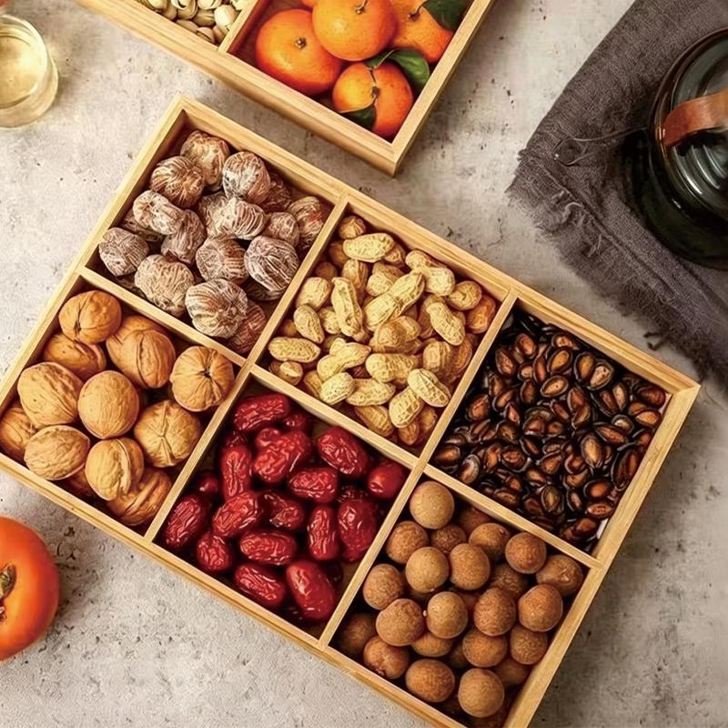 Bamboo Snack & Fruit Serving Tray