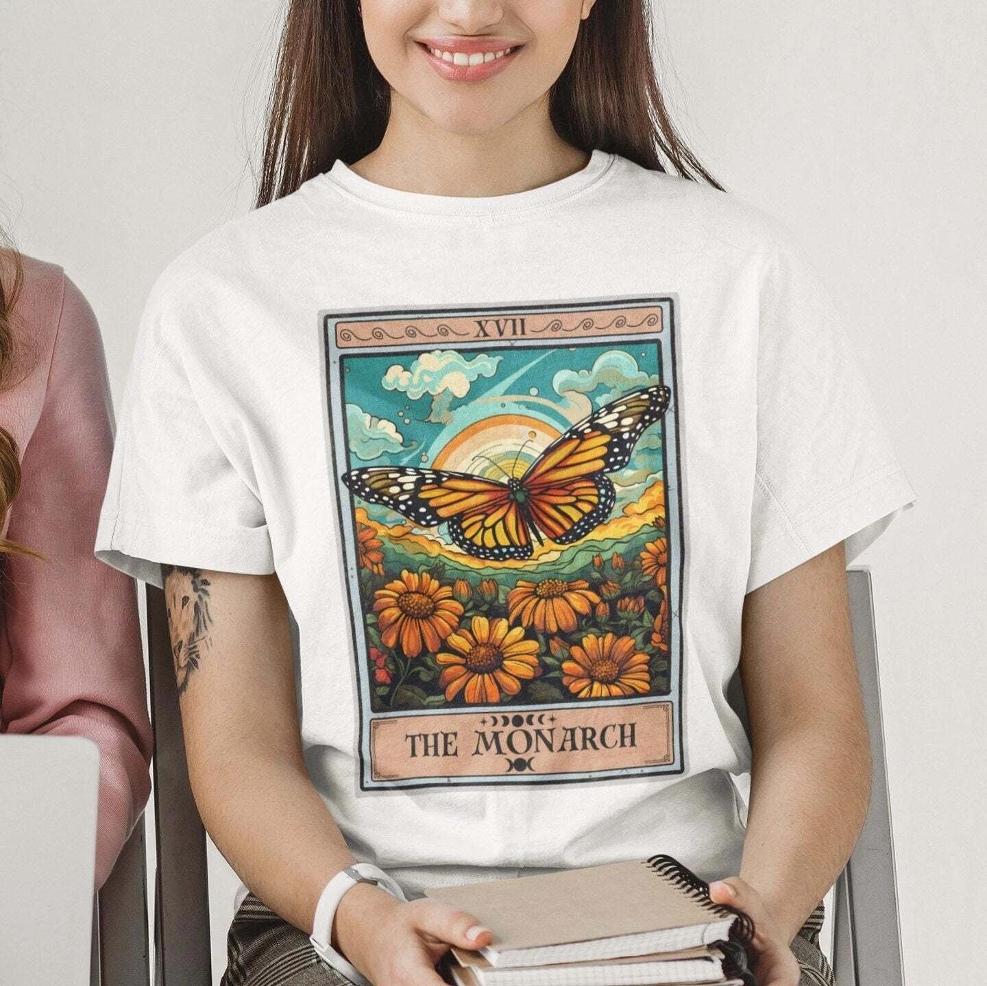 The Monarch Tarot Card Shirt, Butterfly S