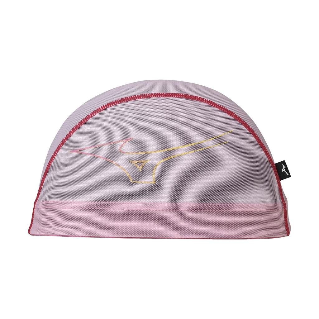 MIZUNO Swim Unisex Mesh 2022 Size Size for Competitive Swimming and Fitness Cap, Cap, Spring/Summer Model, N2JW2001, 64 Pink, M,