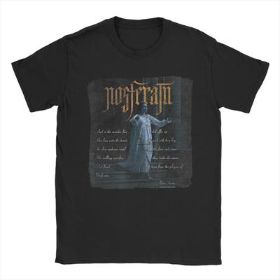 Nosferatu Horror Movie T-Shirt Men Halloween Vampire Gothic Novelty Tees Round Collar Short Sleeve T Shirt Plus Size Clothing