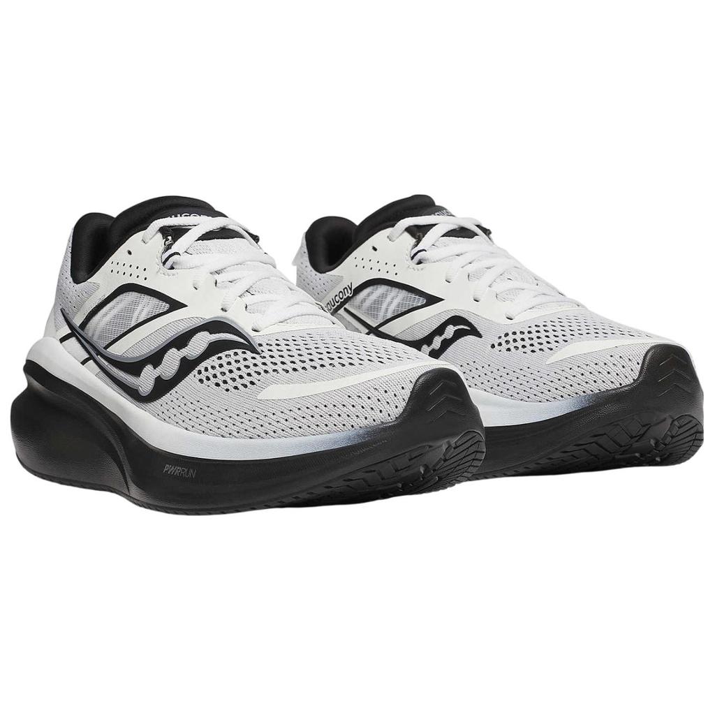 SAUCONY Omni 22 Versátil Confortável Antiderrapante Durável Tênis de Corrida Cano Baixo Tênis de Corrida Unissex Branco Cinza Preto S20926-162