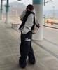 Pioel Parachute Embroidered Pants_Black