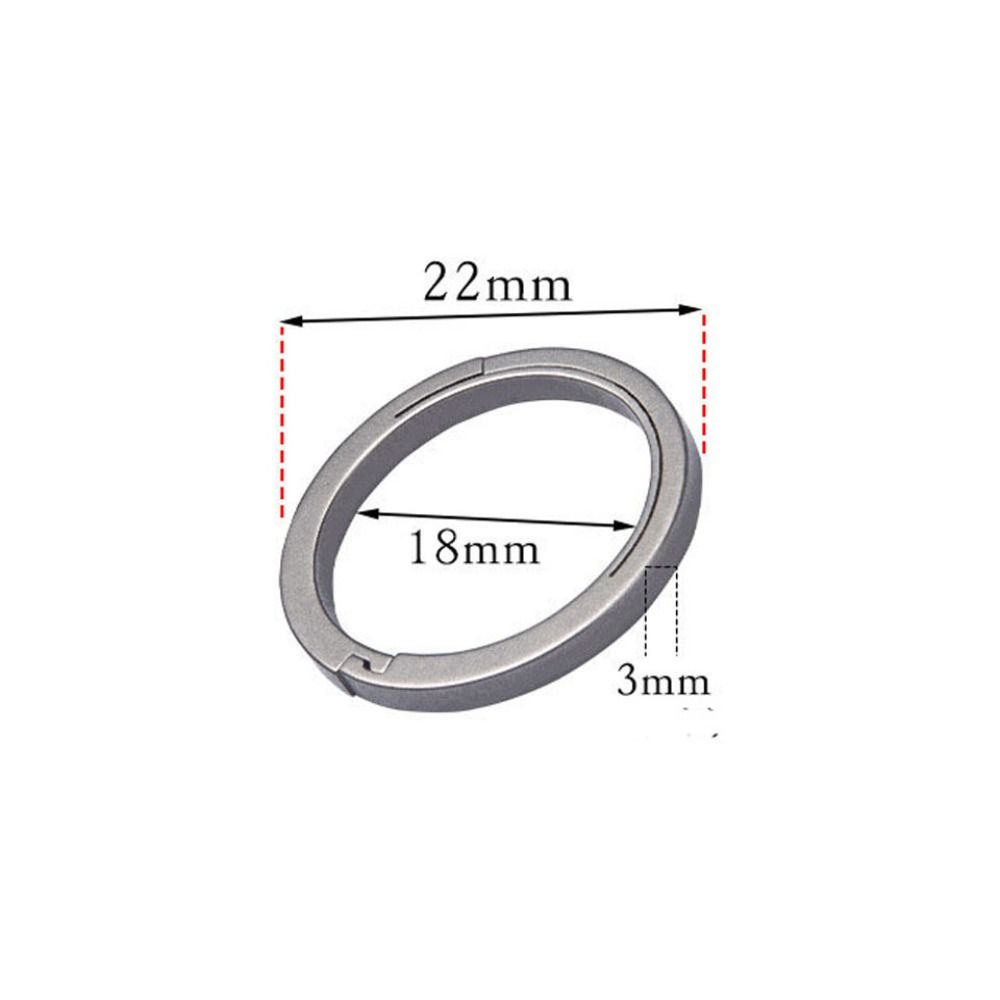 

Titanium Alloy Titanium Alloy KeyRings Real Keychains Buckle New Pendant Male Creativity Gift 22mm