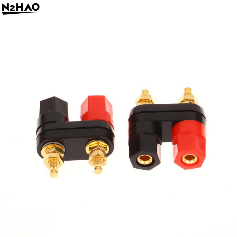 1/5Pcs Banana Plugs Couple Terminals Red Black Connector Amplifier Terminal Binding Post Banana Speaker Plug Jack