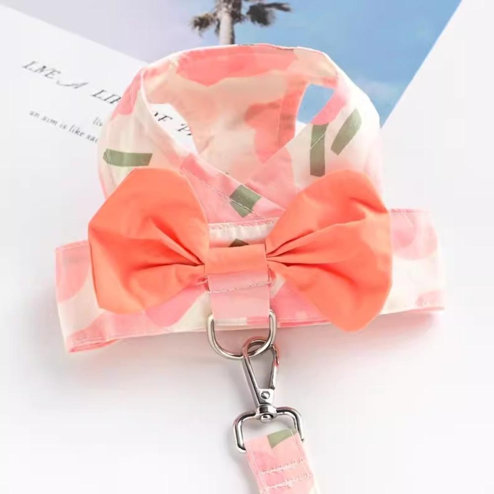Adjustable Dog Leash Vest Lightweight Breathable Puppy Chest Strap Comfortable with Leash Dog Harness Vest Poodle
