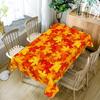 Autumn Maple Leaves Printed Rectangle Tablecloths Washable Fall Thanksgiving Polyester Table Cloth Kitchen Party Table Decor