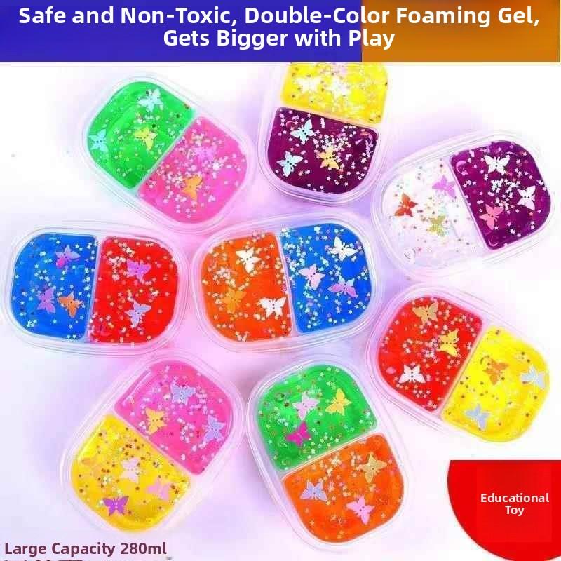 Transparent Crystal Mud Slime, Soft Stretch Clay Play Dough, Festive Daily Supplies, Holiday Decor & Festival Handmade Gifts