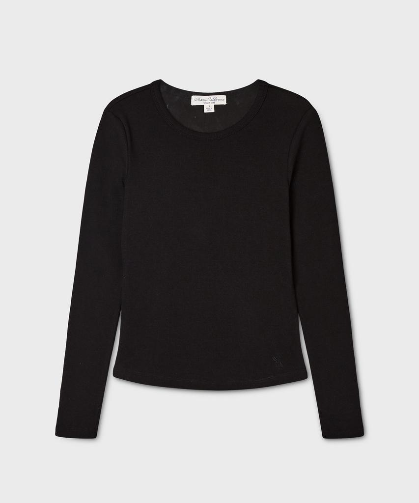 WHO.A.U Ribbed Long Sleeve T-Shirt(F) / Whlag3811F