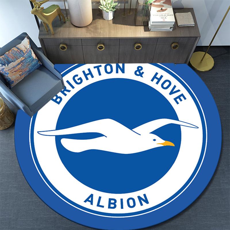 Brighton Hove Albion Round Area Rug Under Office Chairs Bedroom Living Room Home Decor
