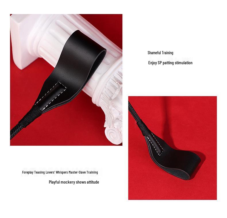 Premium Leather Fun Paddle for Couples - Spanking & Training Aid for Adults