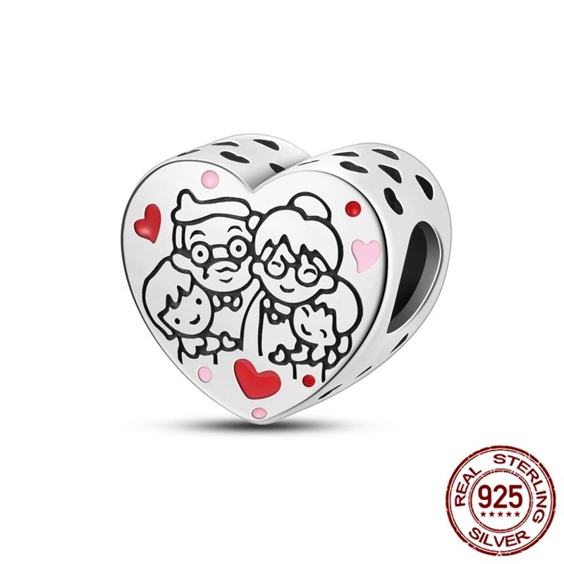 Медный День Святого Валентина Пара Любовь Сердце Роза Подвески Бусины Fitoriginal Браслет Diy Ювелирные Изделия Подарок Женщинам