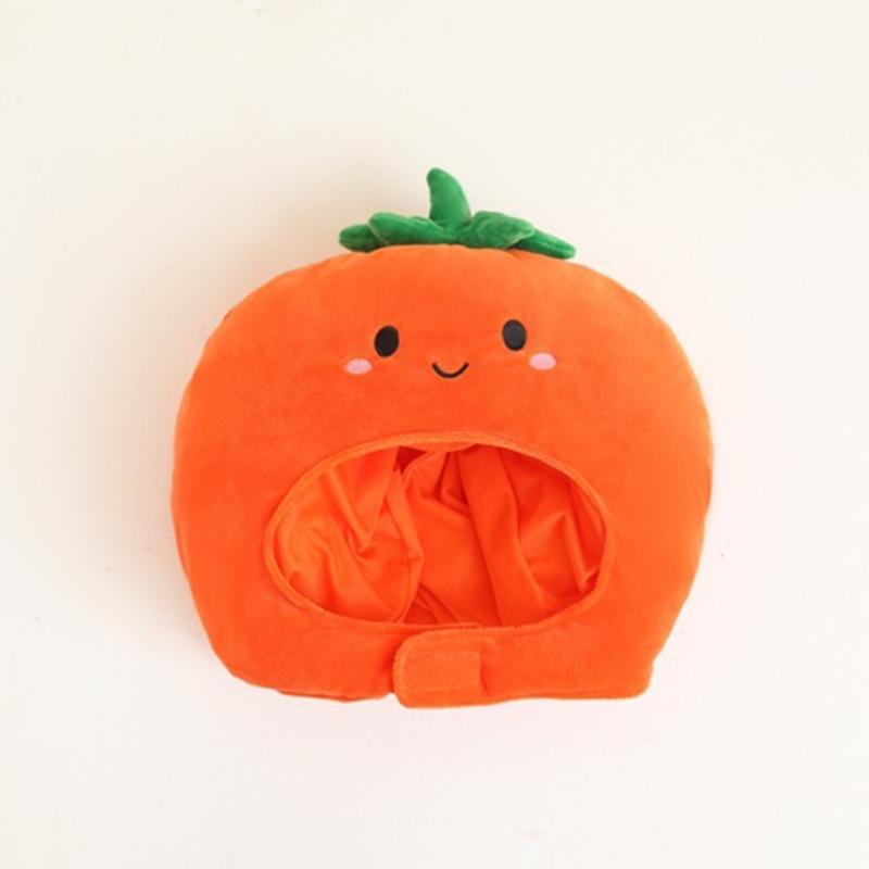 Children Headpiece With Cute Persimmon Design Fade Resistant Fabric Head Cover For Photo Props Holiday Celebrations