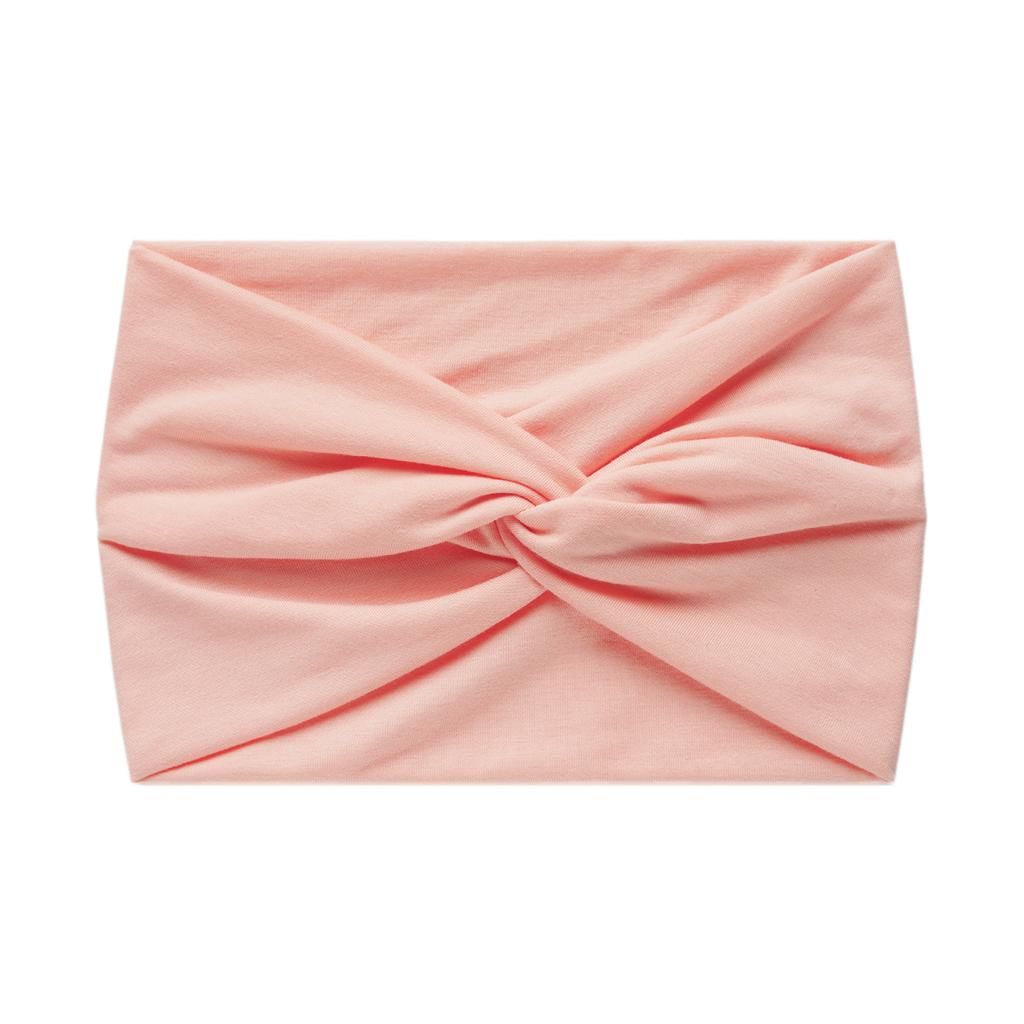 Faixa de Cabelo Esportiva Elástica Cruzada Cor Sólida Versão Larga 18cm Feminina Antiperspirante Absorvente de Suor Acessórios de Cabelo