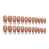 Cross-Border Hot Sale Almond Shape Nail Tips - White French Edge Nail Art Stickers, Sweet False Nails.