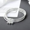Three Lives Three Worlds Pure Silver Bracelet With Preserved Flower Box Romantic Qixi Gift For Her