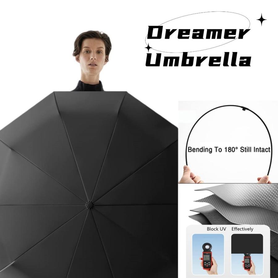 Fully Automatic Folding Ring Buckle Umbrella, Windproof Waterproof, Enlarged Thick,Car Reverse Wind Resistant Umbrella Men Women