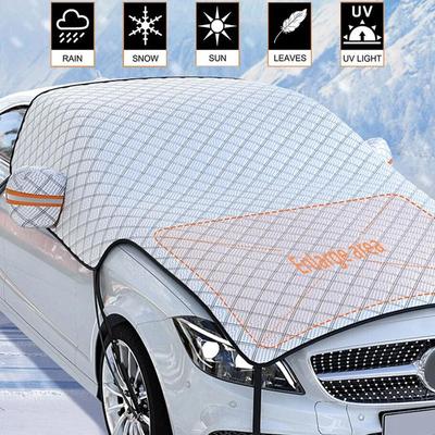 Outdoor Auto Schneeschild Winter Schneefest Windschutzscheibenabdeckung Anti-Frost Autoabdeckung Winddichter Gurt Universal für SUV Limousine